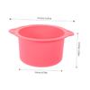 AUTSUPPL 2pcs Silicone Wax Pot Bowl Set, 400ml Foldable Non-stick Liner, High Temperature Resistant Hair Removal Waxing Bowl for Beauty Routine view 2