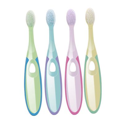NULYLU 4pcs Boy Girl Toothbrush Soft Bristle Cleaning Brush for Boys and Girls Gum Care Years Random Color
