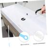 AUTSUPPL 5pcs Long Plumbing Brush Drain Cleaning Tool for Sink and Kitchen Drain, White Plastic, Easy-Grip Design for Removing Clogged Hair and Grime in Bathroom Pipes view 3