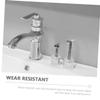 minkissy Aluminium Alloy Stand and Shaving Brush Stand 2Pcs Slip-Resistant Stable Holder for Bathroom Countertop Storage Portable Design view 2