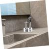 minkissy Aluminium Alloy Stand and Shaving Brush Stand 2Pcs Slip-Resistant Stable Holder for Bathroom Countertop Storage Portable Design view 3