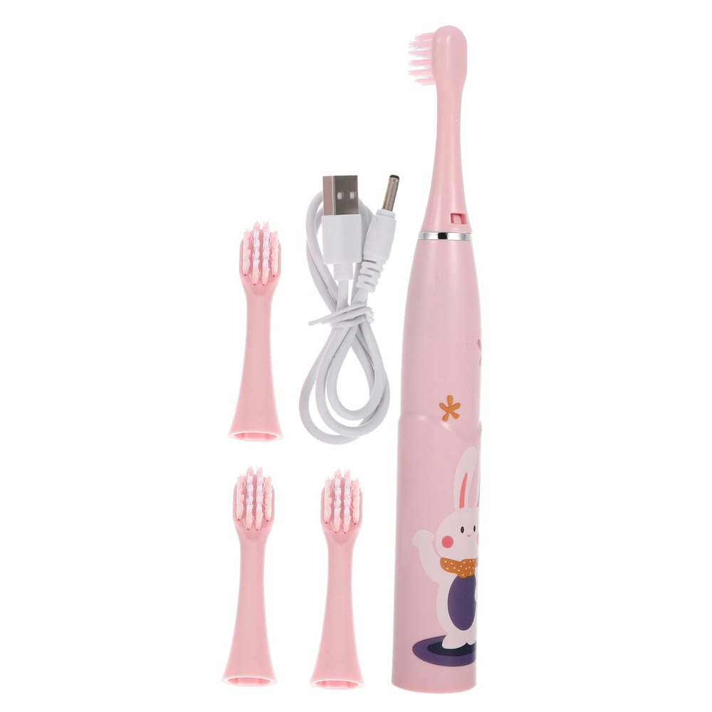 BEBEMOKO Cartoon Boys and Girls Electric Toothbrush and Portable Rechargeable for Boy Girl Household Use for Girl's Oral Care