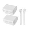 FRCOLOR 2sets Wall Mounted Manual Toothpaste Squeezer Plastic Tube Key Dispenser Roller for Bathroom Home Use view 1