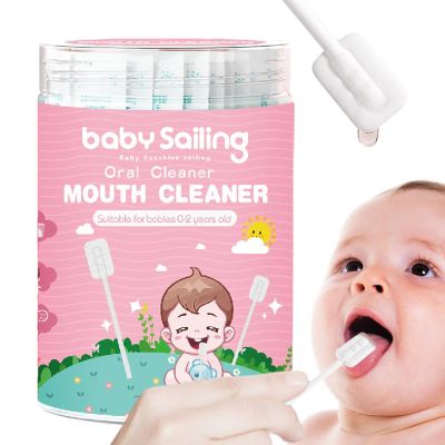 Baby Tongue Cleaner | Soft Oral Cleaning Stick - Portable Oral Tongue Gauze Gum Cleaner, Flexible Toothbrush Tongue Cleaner for Baby's Tongue, Mouth and Tooth Care