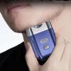Peonly Electric Razor, Peonly Rechargeable Waterproof Electric Razor, Peonly Wet and Dry Electric Shaver, New Model Mini Dual-Head Electric Shaver, Peonly Shaver for Men (Black) view 2