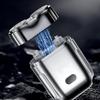 Peonly Electric Razor, Peonly Rechargeable Waterproof Electric Razor, Peonly Wet and Dry Electric Shaver, New Model Mini Dual-Head Electric Shaver, Peonly Shaver for Men (Black) view 4