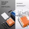 2024 New Beard Shaver Traveler Mini Suitcase Design Double-Ring Magnetic Cutter, Men's Favorite Portable Mini Electrict Shaver, Ipx7 Waterproof, USB Rechargeable (Orange) view 4