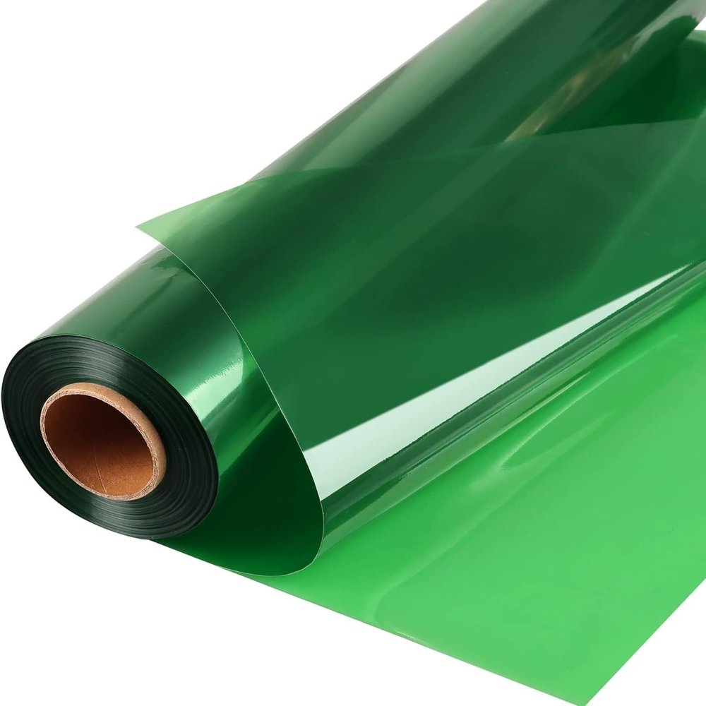 Fenglin-joy Green Cellophane Wrap Roll, 30m x 40cm Cellophane Wrap Roll, 2.5 mil thick Cellophane Wrapping Paper for Flowers Craft Basket Packing Paper Glarks
