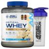 Applied Nutrition Critical Whey Protein Powder 2kg + Plastic Shaker - High Protein Powder, Muscle Building Supplement with BCAAs & Glutamine (2kg - 61 Servings) (Vanilla Ice Cream) view 1