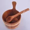 Cedar Wood Sauna Bucket Set with Insert and Ladle Premium Sauna Accessories for Authentic Sauna Experience view 3