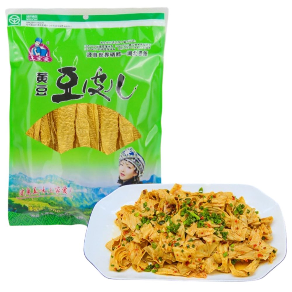 Tofu Skin Hot Pot Bean Curd Skin Chinese Snack Tofu Soft Tofu Soft Tofu Dry Fried Soy Tofu Skin Vegetarian Tofu Skin (Soybean + tofu Skin 200g)