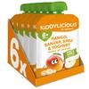 Kiddylicious Mango, Banana & Apple Pouches - Delicious Pouches for Babies - Suitable for 6+ Months - 100g x 6 Packs view 1