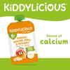 Kiddylicious Mango, Banana & Apple Pouches - Delicious Pouches for Babies - Suitable for 6+ Months - 100g x 6 Packs view 4