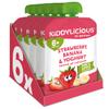 Kiddylicious Strawberry, Banana & Yoghurt Fruit Pouches - Suitable for 6+ Months - 6 Pack view 1