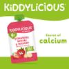 Kiddylicious Strawberry, Banana & Yoghurt Fruit Pouches - Suitable for 6+ Months - 6 Pack view 2