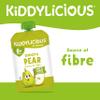 Kiddylicious Smooth Pear Pouches - Delicious Pouches for Babies - Suitable for 6+ Months - 100g x 6 Packs view 3