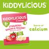 Kiddylicious Strawberry & Banana Yoghurt Pouches - Delicious Pouches for Babies - Suitable for 6+ Months - 3 Packs of 4 (12 Total) view 4