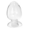 VOSAREA Decorative Bottle with Long-service Life Classic Chic Style Glass Matches Storage Jar Cloche Shaped and Easy to Carry Features for Living Room Decoration view 1
