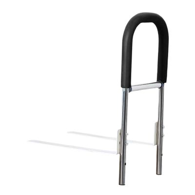 Pleayietoopiatiey Bed Rail Standing Assist Bed Support Bar Safety Grab Bar for Seniors Elderly, Black, 44 x 39 cm