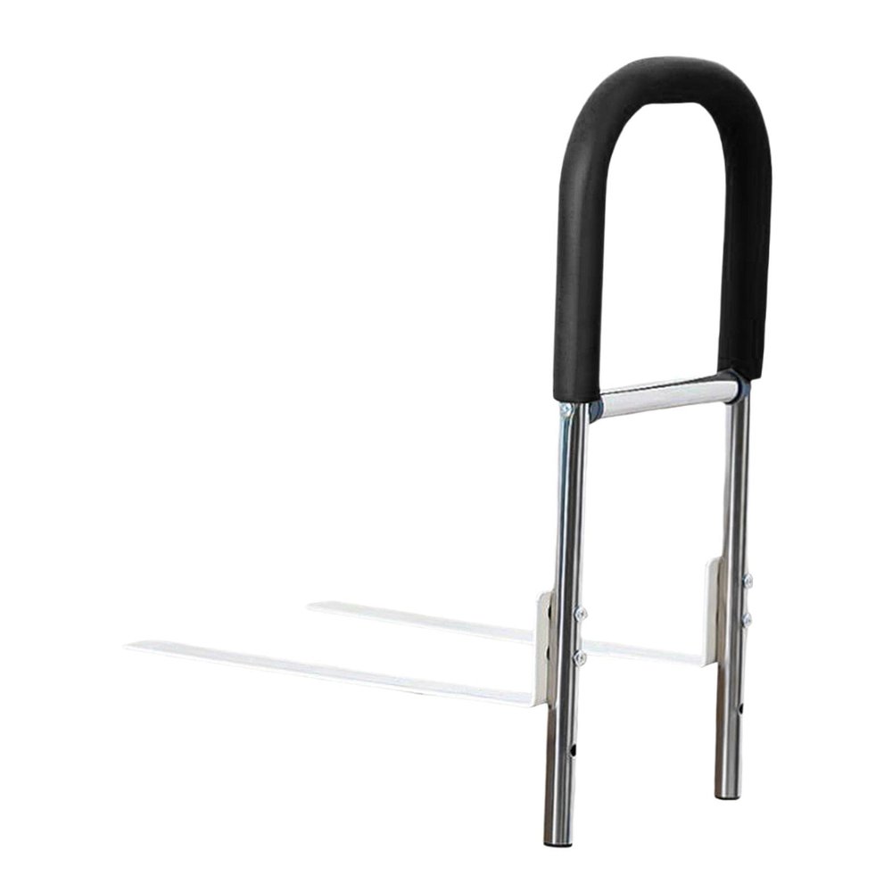 Pleayietoopiatiey Bed Rail Standing Assist Bed Support Bar Safety Grab Bar for Seniors Elderly, Black, 44 x 39 cm