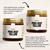 BRONZE CALF Pure Beef Tallow | Specially Rendered Beef Fat for Cooking | Grassfed British Cows | Halal Beef Dripping, Keto and Paleo Friendly | Gluten Free, Seed Free (250ml) view 3