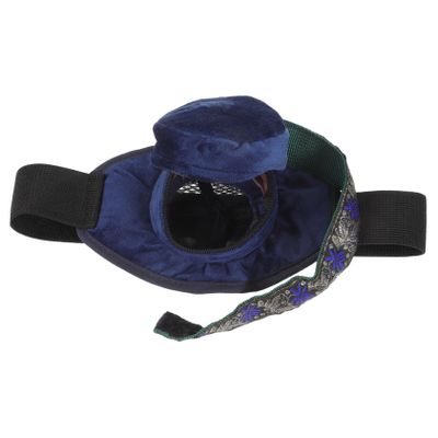 FOMIYES Portable Blue Moxibustion Belt for Moxa Box Holder, Strong Polyester Fiber and Cotton Material, Essential Tool for Neck Massage, Suitable for Camping and Travel