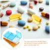 Healeved 8pcs Small Organizer Travel Purse Medicine Organizer Portable Household Case Convenient Medicine Storage Case Box for Travel view 4