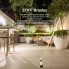 24 60cm STIFF Bassine Broom Outdoor Yard Broom Sweeping Brush Natural Stiff Bristles with Wooden Handle Garden Brooms for Cleaning Patio Yards Driveways Warehouse and Garage view 3