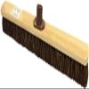 24 60cm STIFF Bassine Broom Outdoor Yard Broom Sweeping Brush Natural Stiff Bristles with Wooden Handle Garden Brooms for Cleaning Patio Yards Driveways Warehouse and Garage view 4