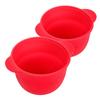 Beaupretty 2pcs Silicone Mask Bowl Reusable Easy to Clean Hair Removal Waxing Bowl for Wax Warmer Silicone Liner Wax Melt Liners Reusable for Home and Professional Use view 1