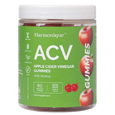 Harmonique ACV Apple Cider Vinegar Gummies with Mother, Pomegranate Extract, Beet Juice Powder