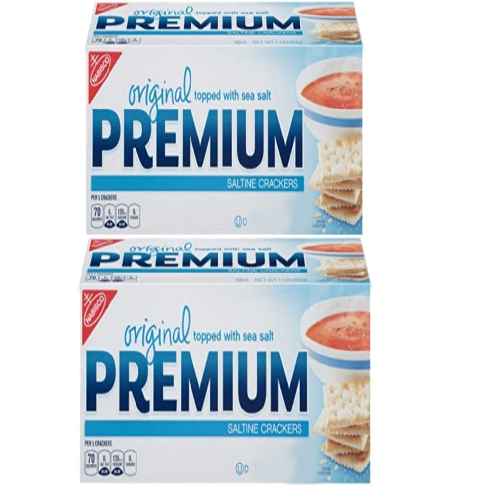 2x Nabisco Premium Saltine Crackers, 226g | American