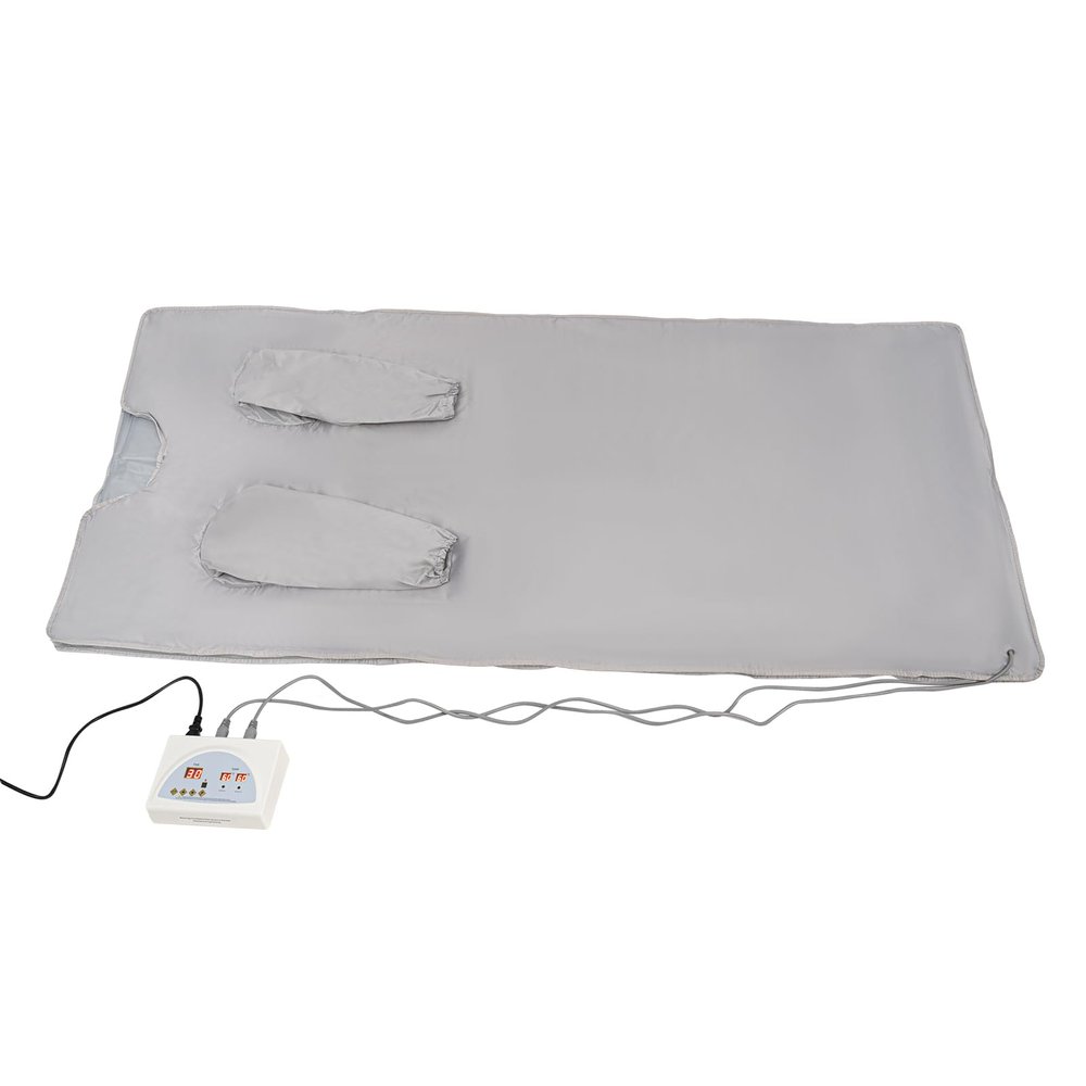 Sauna Blanket with Sleeves 650W Portable Purple Home Sauna for Detoxification - Remote Control, Temperature Range 35-80C - 1.8 m*0.8 m