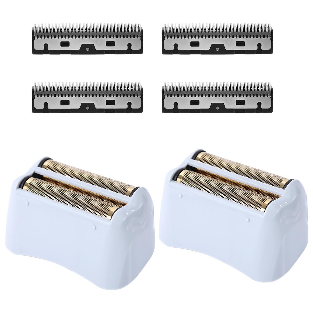 2pcs Foil Shaver Replacement Fit for, Shaver Replacement with 4 Stainless Steel Shaving Blades Shaver Foil Replacement Replacement Blade for 17150(TS-1)/17155/17200