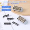 2pcs Foil Shaver Replacement Fit for, Shaver Replacement with 4 Stainless Steel Shaving Blades Shaver Foil Replacement Replacement Blade for 17150(TS-1)/17155/17200 view 3