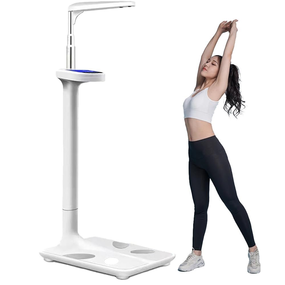LJPZYOY Body Weight Scale BMI body fat measurement device LCD Health Monitor Bluetooth Physician Scales Smart bathroom scale Step-on scales digital weight