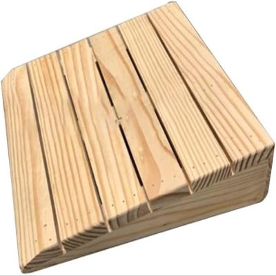 Mobility Ramp,Ramps Threshold Ramp, Wooden Threshold Ramp, Outdoor Step Kerb Ramps, Pine Non-Skid No Water Assisted Uphill, Access Ramp for Wheelchair Trolley(38.8X35X15CM)