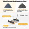 ShinyDew Wall Cleaner Mop with Long Handle 76 Inches, 3-in-1 Ceiling Cleaning Tool Duster with 6 Replacement Microfiber Chenille Pads for Painted Walls, Window view 3