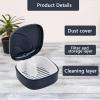 2 Denture Bath Case Portable Denture Box Retainer Denture Box Plastic False Teeth Bath Box Braces Box Denture Cleanning Set Dentures Container with Strainer for Storing Soaking Dentures view 3