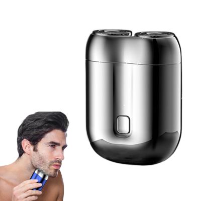Allfound Shaver, Allfound Portable Mini Double Head Electric Shaver (Silver)
