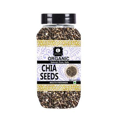 EDZZEL Natural Chia Seeds Traditional Premium Quality Indian Origin (Pack of 1) 300 Gm