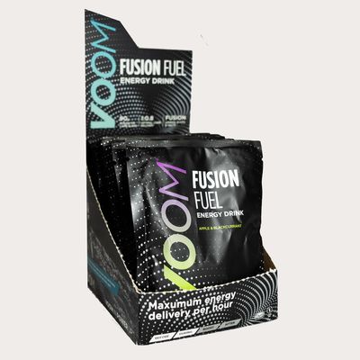 Fusion Fuel Energy Powder Mix by VOOM | Advanced high Carbohydrate Sports Drink - 90g Carbs, B Vitamins, Glutamine, Electrolytes - Gluten Free & Vegan (12 x 93g, Unflavoured)