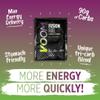 Fusion Fuel Energy Powder Mix by VOOM | Advanced high Carbohydrate Sports Drink - 90g Carbs, B Vitamins, Glutamine, Electrolytes - Gluten Free & Vegan (12 x 93g, Unflavoured) view 2