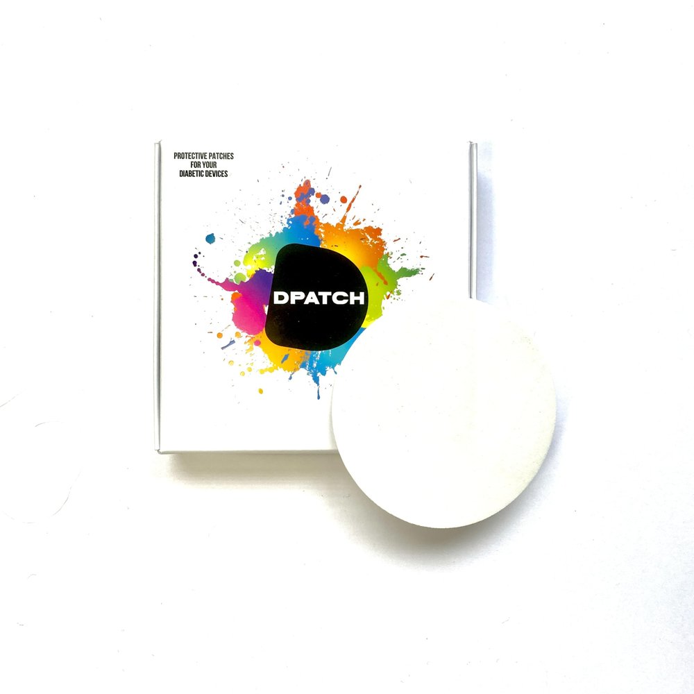 DPatch Smooth Material - Cover Patches for Freestyle Libre 2 - Our cgm Sensor Patches are Waterproof, Non-Stick Centre, Breathable, Long-Lasting Adhesion for Libre 2 Sensor - 20 Pack (White)