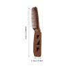 minkissy Portable Mustache Comb Men's Beard Care Wooden Comb for Men Beard Engraved Travel view 2