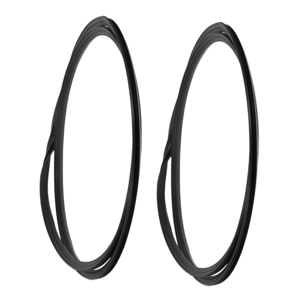 COLLBATH Barber Chair Rubber Floor Protector 52cm 2pcs Non-slip Sealing Ring for Salon Chair Use