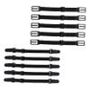 COLLBATH 10pcs Adjustable Nonslip Underwear Straps Elastic Mask Earbands for Hat Extension Ropes Black view 1