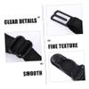 COLLBATH 10pcs Adjustable Nonslip Underwear Straps Elastic Mask Earbands for Hat Extension Ropes Black view 4