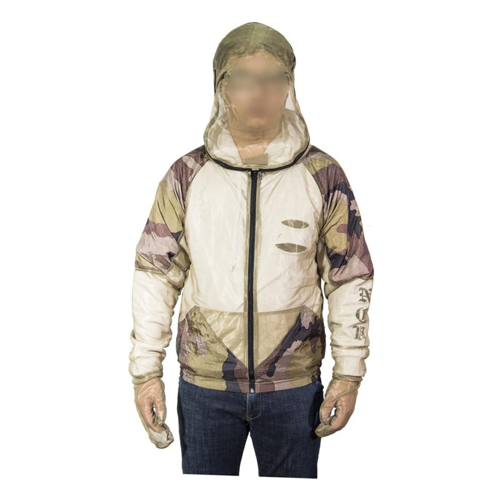 BEBEMOKO 3pcs Ultra-fine Mesh Protective Suit for Unisex Fishing Camping Hooded Jacket Comfortable Breathable Outdoor Clothing s