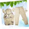 BEBEMOKO 3pcs Ultra-fine Mesh Protective Suit for Unisex Fishing Camping Hooded Jacket Comfortable Breathable Outdoor Clothing s view 4